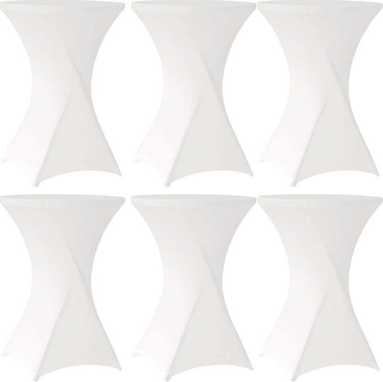 Quasar Elastic Capac de masă Elastice Alb Ø85cm 6buc