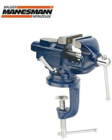 Mannesmann Rotating Vise Made of Cast Iron with Maximum Opening 50mm
