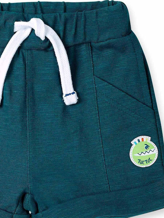 Kinder-Shorts/Bermudas Stoff Petrol Blau