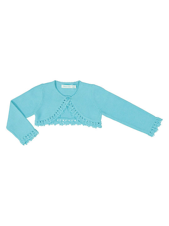 Abel & Lula Kids Bolero Knitted Τυρκουάζ