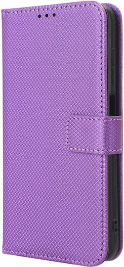 Wallet Δερματίνης Μωβ (Realme Note 50)