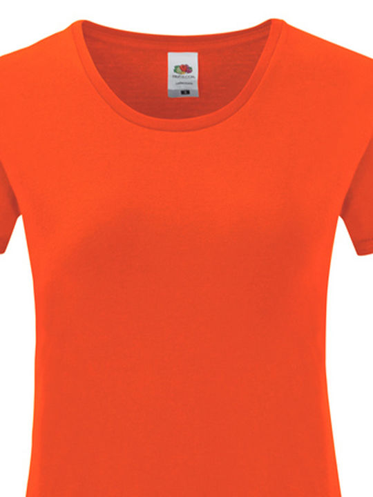 Fruit of the Loom Iconic 150 Women's Short Sleeve Promotional T-Shirt Flame