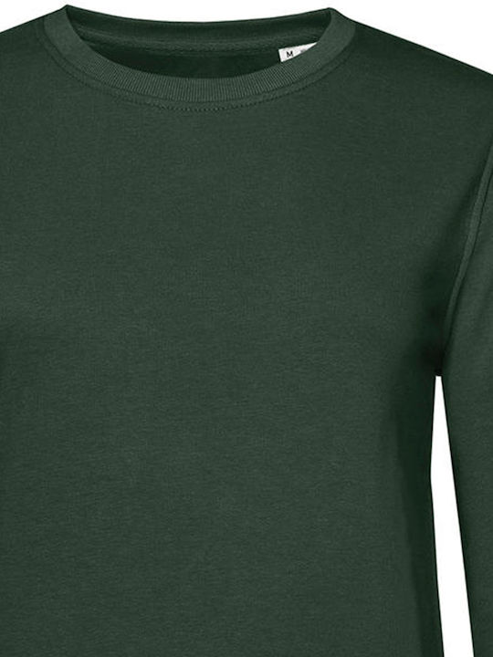 B&C Organic Women's Long Sleeve Promotional Blouse Forest Green