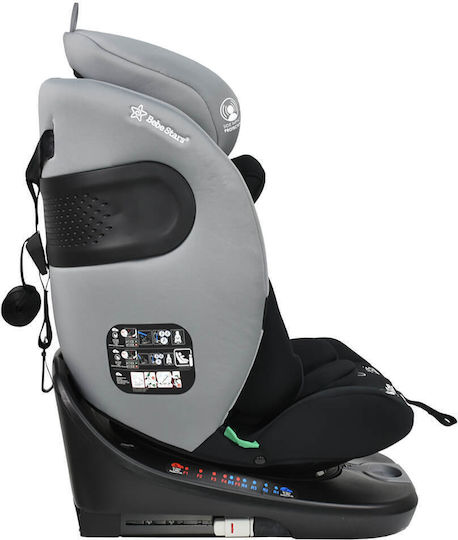 Bebe Stars Supreme Καθισματάκι Αυτοκινήτου i-Size με Isofix Ice Grey