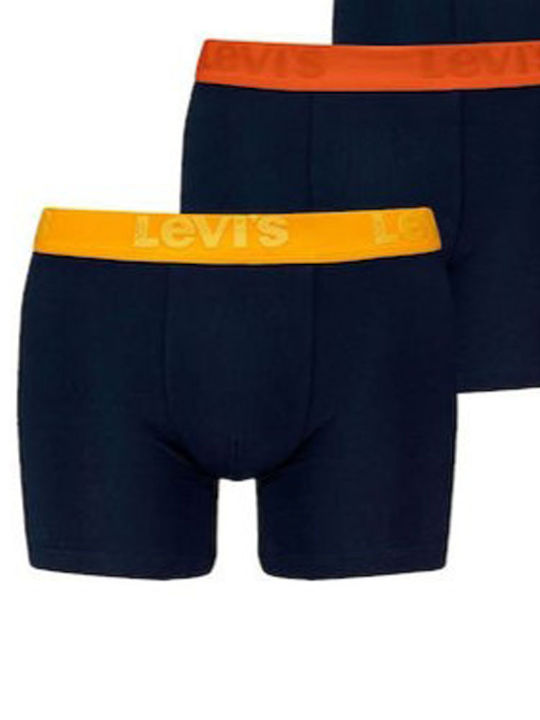 Levi's Herren Boxershorts Yellow-orange-blue 3Packung