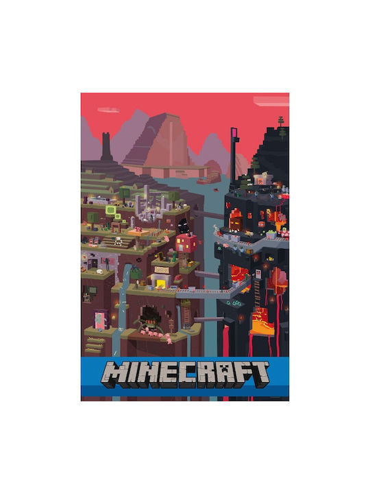 Afiș Minecraft World 61x90cm