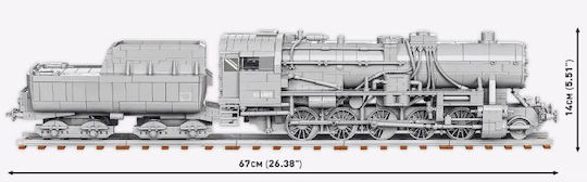 Cobi Building Blocks Kriegslokomotive Baureihe 52 for 10+ Years 2476 Pieces