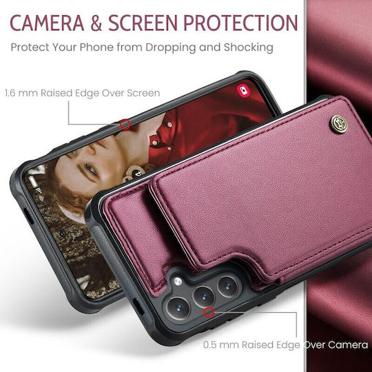 Luminus Brieftasche Kunststoff Rot (Galaxy S24Nokia C22)