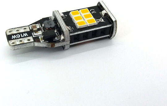 Lămpi Autoturismului T15 / W16W Canbus LED Portocaliu 12V 12W 1buc