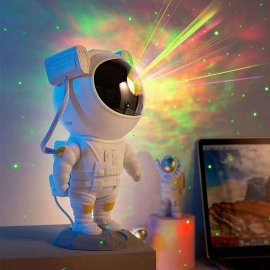 Dekorative Lampe Astronaut Weiß