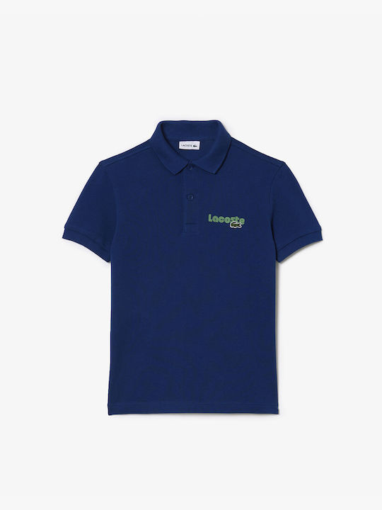 Lacoste Polo pentru copii Cu mâneci scurte Albastru