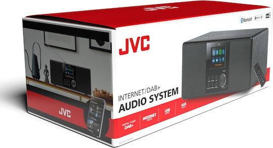 JVC RA-E981B Επιτραπέζιο Ραδιόφωνο Ρεύματος DAB+ με Bluetooth και USB Μαύρο