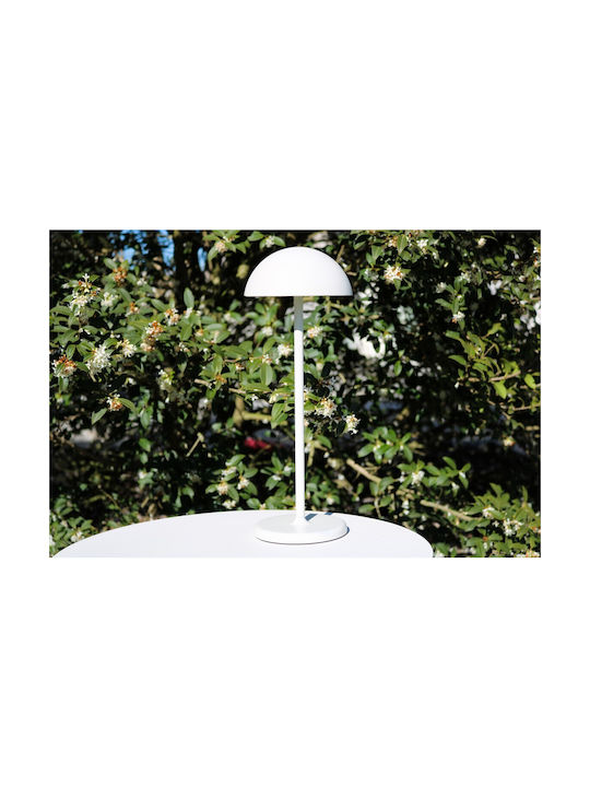 Lucide Lightning Επιτραπέζιo Φωτιστικό LED Εξωτερικού Χώρου 1.5W με Θερμό Λευκό Φως IP54 Λευκό