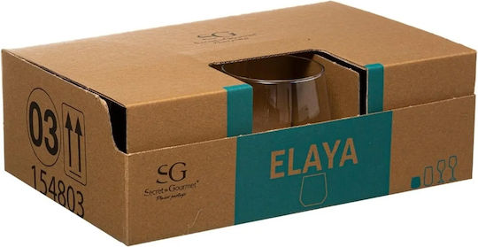 Secret de Gourmet Σετ Ποτήρια Ουίσκι / Κοκτέιλ/Ποτού από Γυαλί 340ml 6τμχ