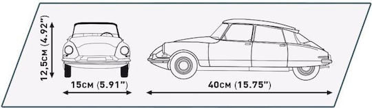 Cobi Building Blocks Citroen DS 19 1956 Executive Edition for 10+ Years 2467 Pieces