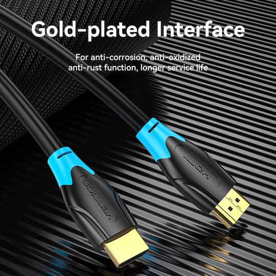 Vention HDMI 2.0 Premium High Speed 4K 60Hz HDR Cable HDMI Male - HDMI Male 15m Black