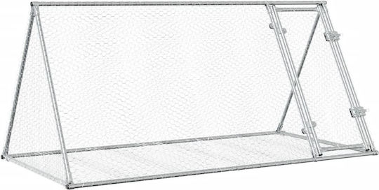vidaXL 3281530 Клетка за зайци от Галванизирана Стомана 200брx105брx91брсм.