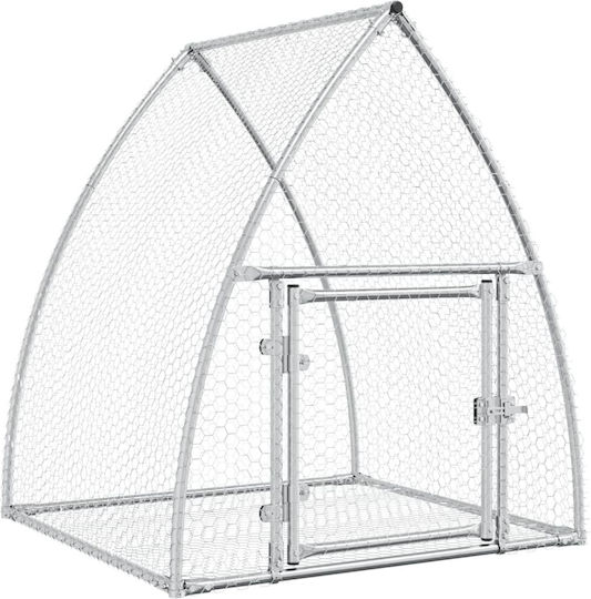 vidaXL 3281527 Galvanized Steel Cage for Rabbits 100x105x120cm
