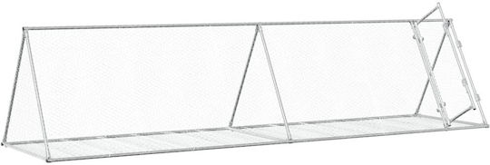 vidaXL 3281531 Κλουβί για Κουνέλια από Γαλβανισμένο Χάλυβα 400x105x91εκ.