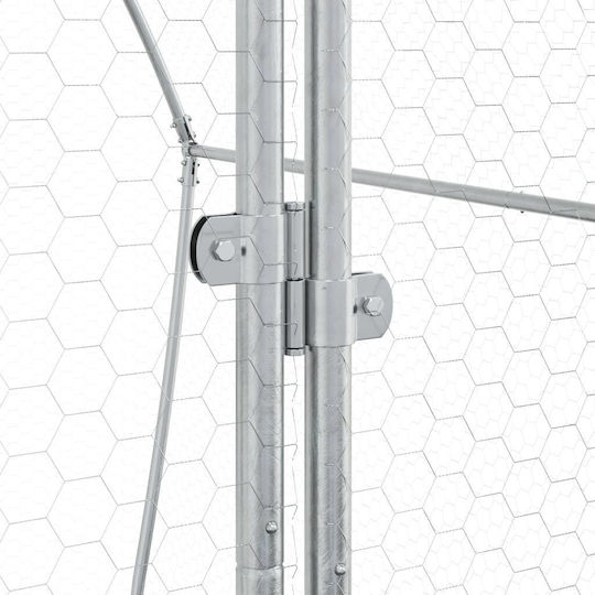 vidaXL 3281527 Galvanized Steel Cage for Rabbits 100x105x120cm