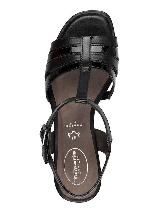 Leder Sandalen Schwarz