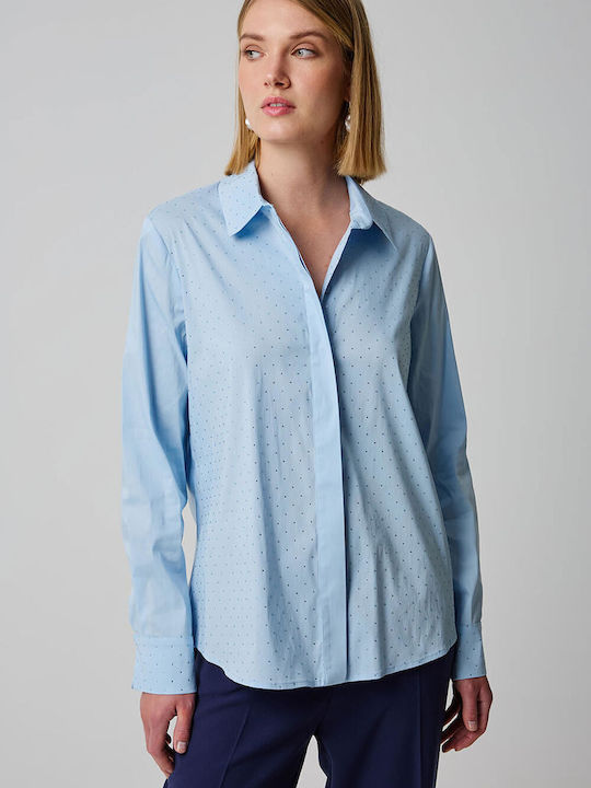 Bill Cost Women's Long Sleeve Shirt Light Blue