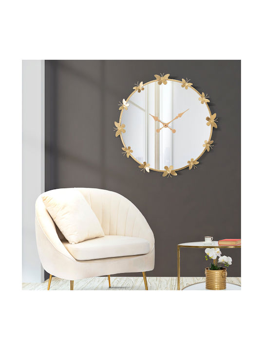 Mauro F Wall Clock Metallic Gold Ø75cm