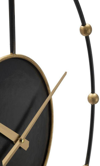 Mauro F Wanduhr Metallisch Gold 61x4.5cm