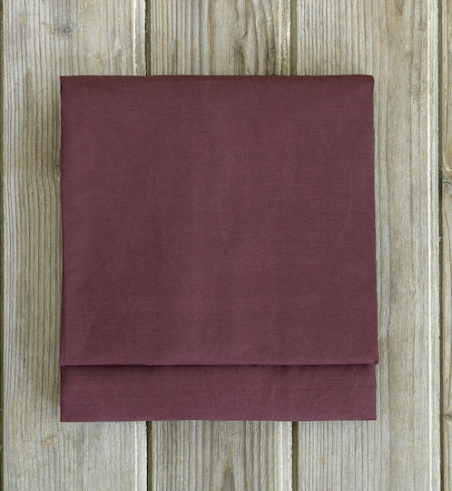 Nima Bettlaken Semi-Doppel mit Gummiband 120x200+32cm. Unicolors Deep Bordeaux
