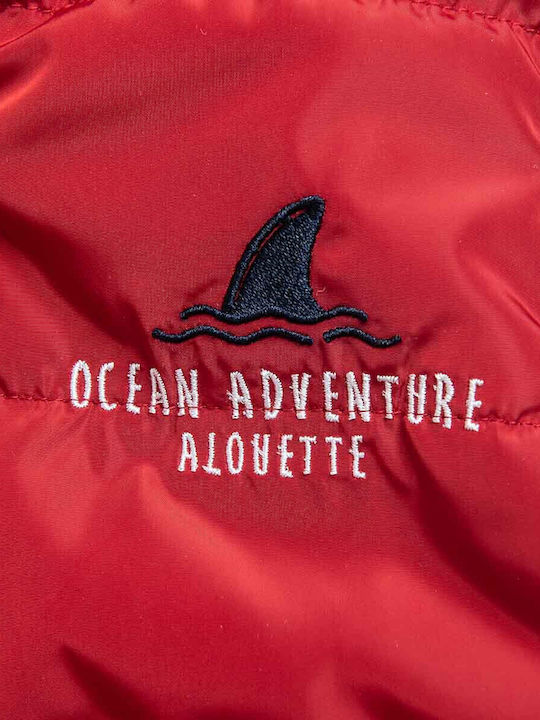 Kids' Casual Jacket Double Sided with Lining & Hood Red