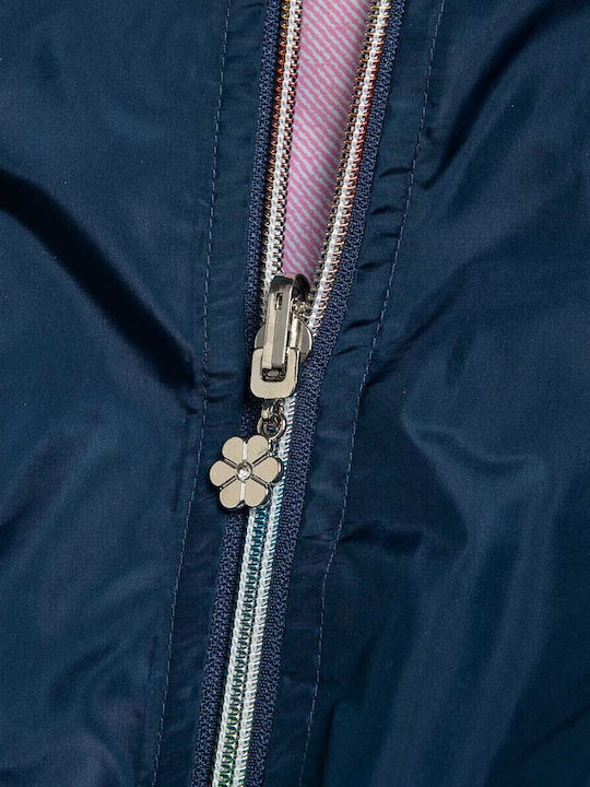 Kids' Casual Jacket Double Sided with Hood Dark Blue