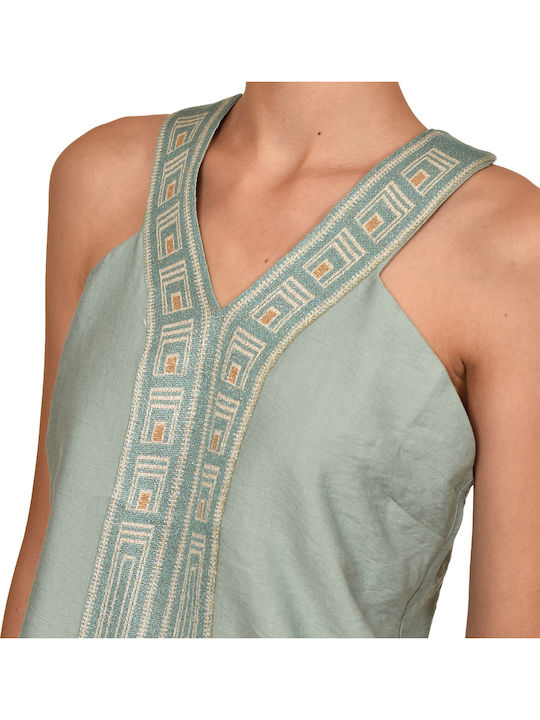 Bluza Damă cu Decolteu în V Teal