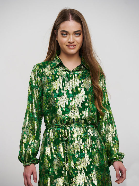 Ble Resort Collection Evening Dress Green.