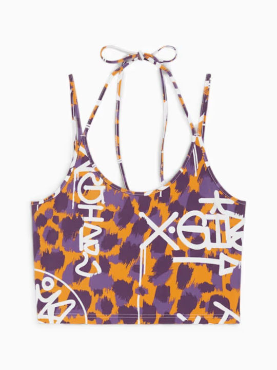 Women's Crop Top Cotton with Straps & Halter Neck Multicolour