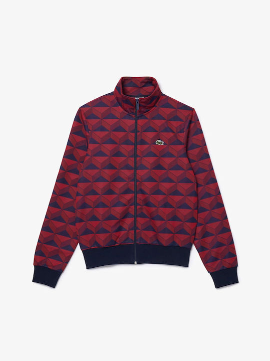 Lacoste Men's Sweatshirt Jacket Darkred