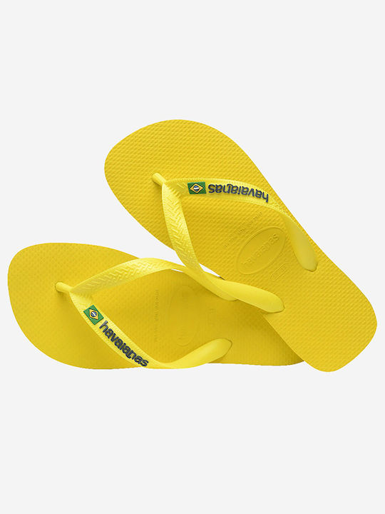 Logo Neon Men's Flip Flops Yellow