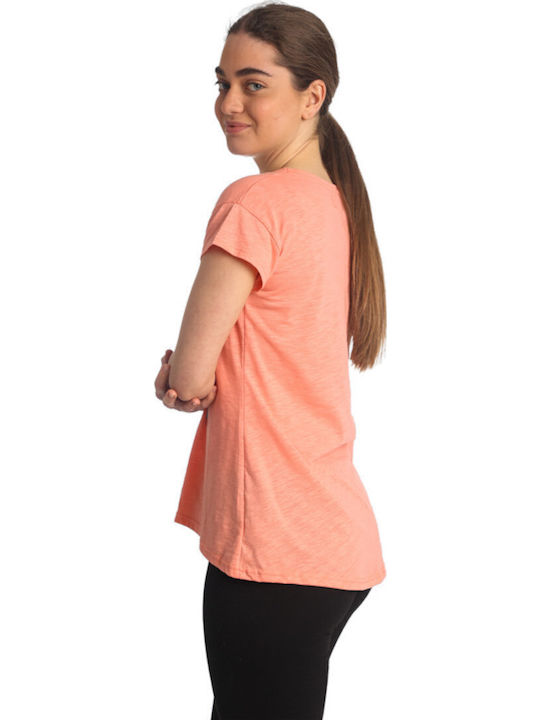 Damen T-Shirt Orange
