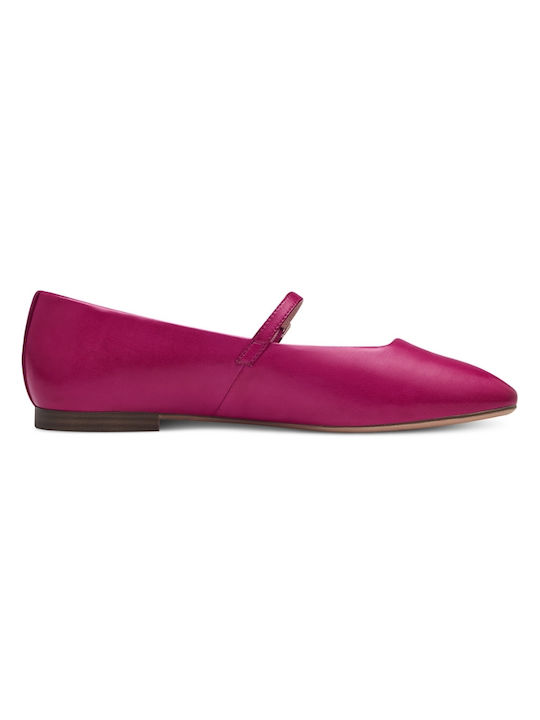 Tamaris Leather Ballerinas Fuchsia