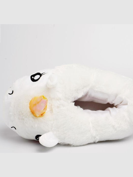 Women's Slippers with Animals White
