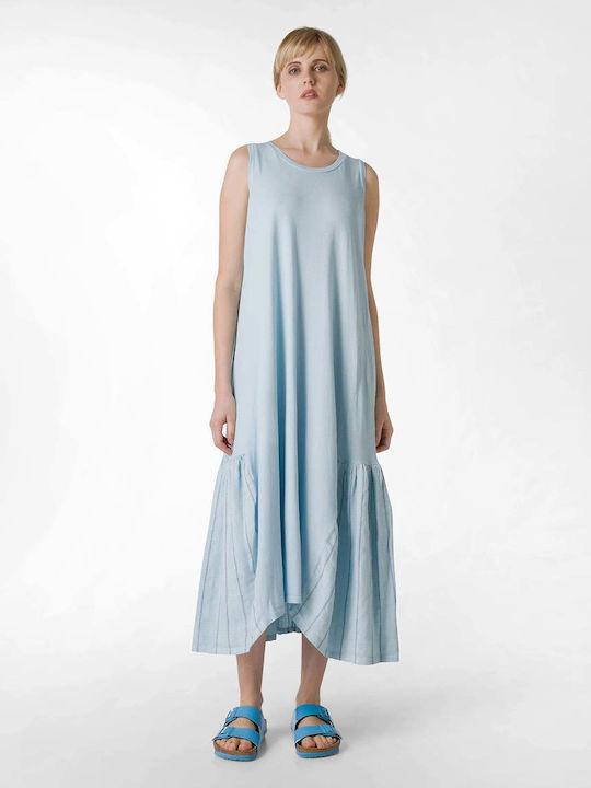 Rochie De Vară Midi Albastru Deschis