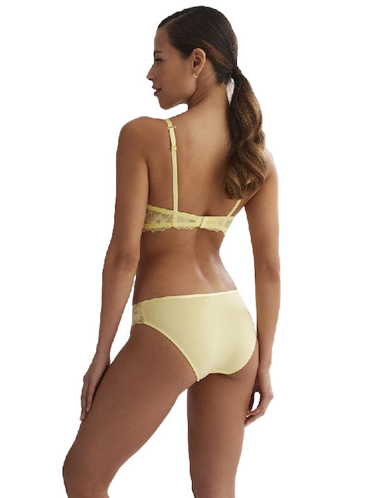 Promise Set de Lenjerie Sutien cu Alunecare Galben