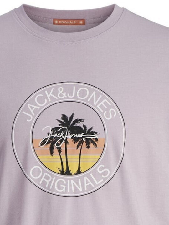 Jack & Jones Herren T-Shirt Kurzarm Lila