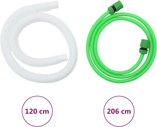 vidaXL Plastică Depozit Apă / Petrol Cilindric Vertical 500lt Neagră