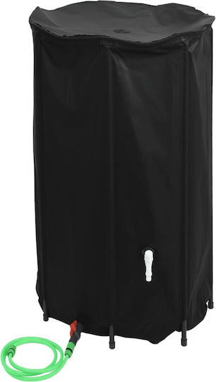 vidaXL Vertical Cylindrical Plastic Storage Tank 100lt for Water / Petroleum Black