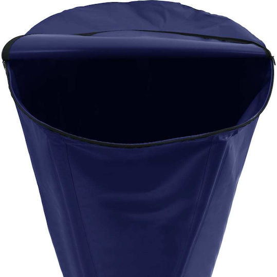 vidaXL Vertical Cylindrical Plastic Storage Tank 1350lt for Water / Petroleum Blue