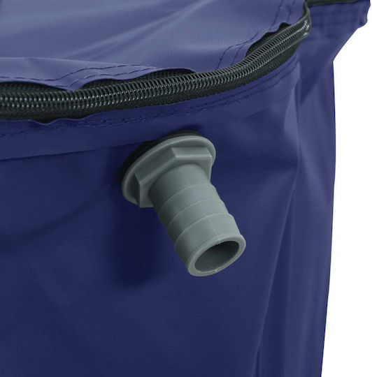 vidaXL Vertical Cylindrical Plastic Storage Tank 1350lt for Water / Petroleum Blue