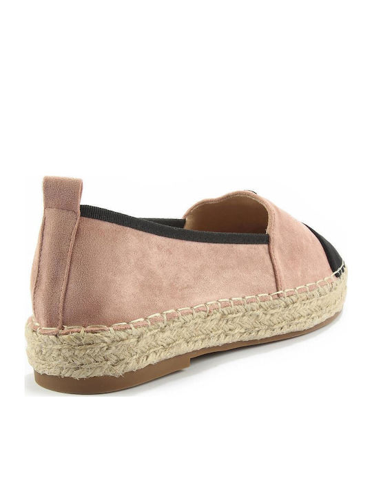 Wildleder Damen Espadrilles in Rosa Farbe