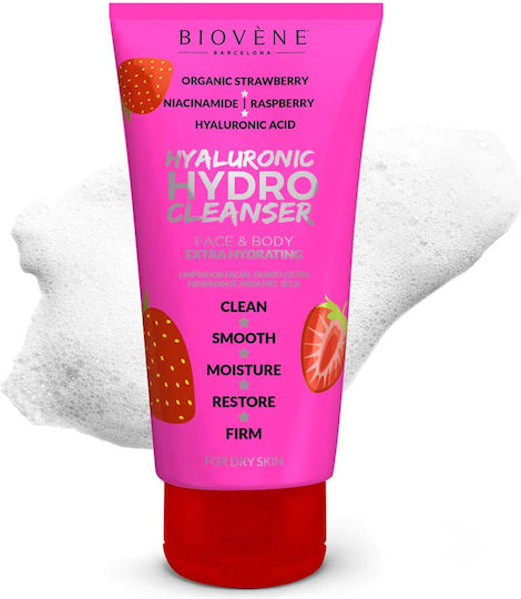 Biovene Hyaluronic Hydro Cleanser Face & Body Cream Cleansing Face 200ml