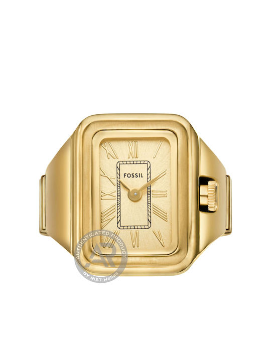 Fossil Raquel Watch Ring Gold-tone Stainless Steel Fossil Raquel Watch Ring Gold-tone Stainless Steel Women's Es5343