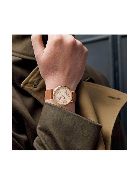 Ted Baker Watch with Brown Leather Strap